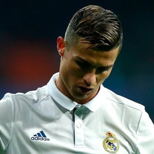 Was Cristiano Ronaldos new zigzag haircut a tribute to a childs brain  surgery scars  Daily Mail Online